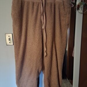 Cozy Tan Fabletics Women's Fleece Pants